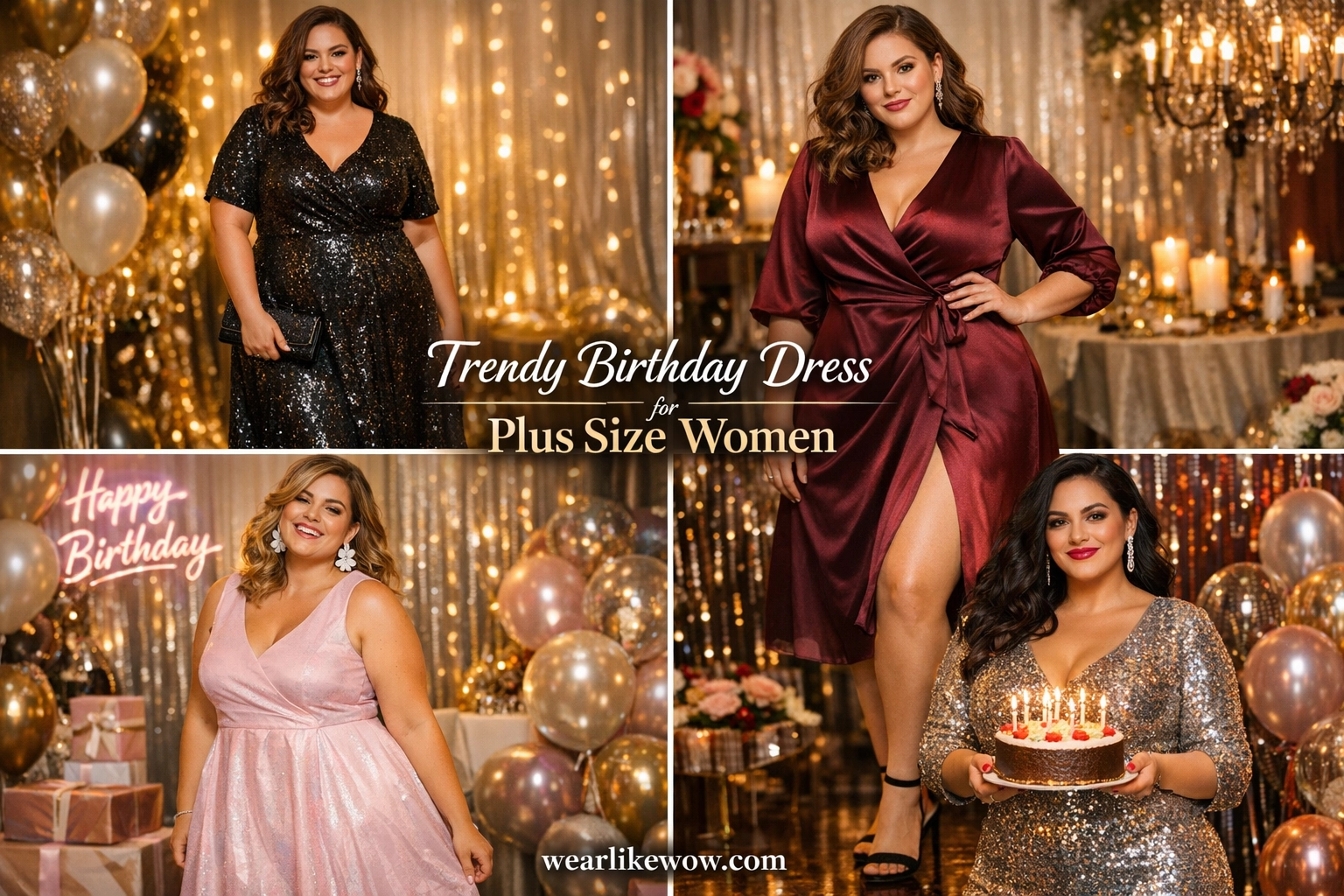 What to Wear in Birthday Party: 48 Trendy Birthday Dress for Plus Size Women to Try