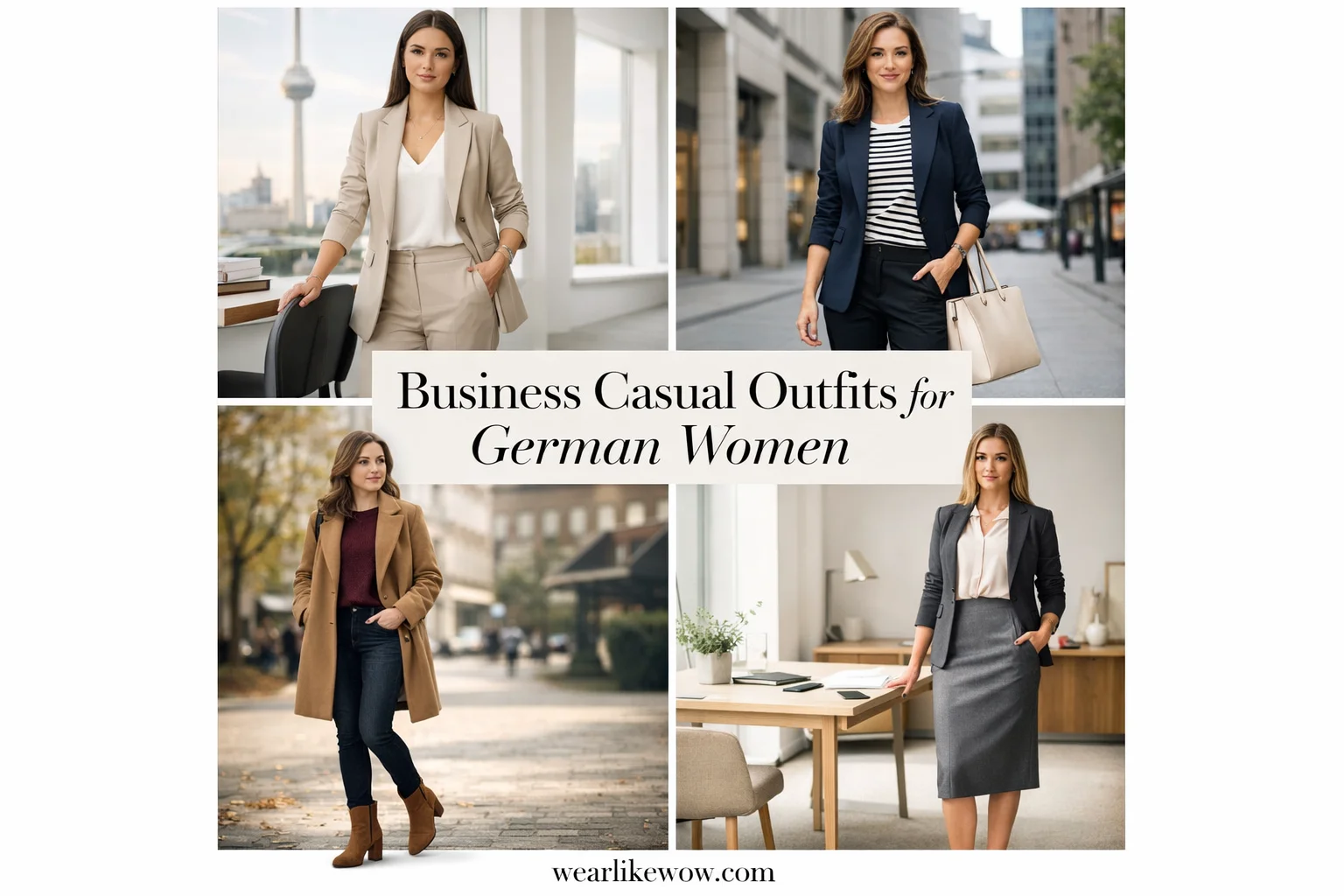 42 Best Business Casual Outfits for German Women: Business German Fashion Trend