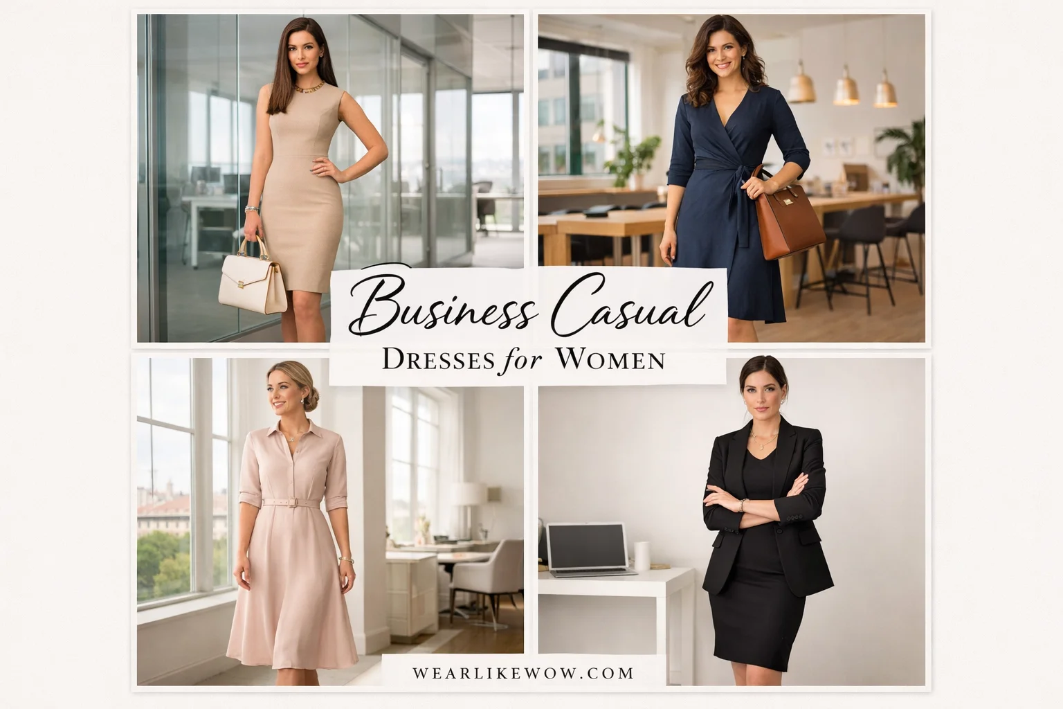 How to Look Smart in Business Casual Dresses for Women: 42 Trendy Business Dress Fashion Trend