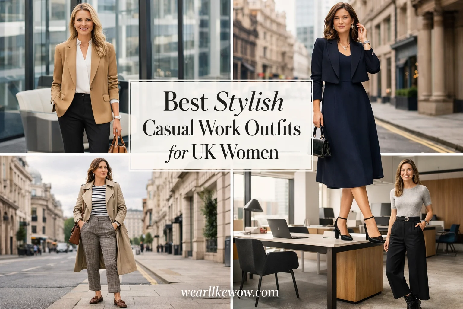 34 Best Stylish Casual Work Outfits for UK Women: Professional British Women Business Outfit