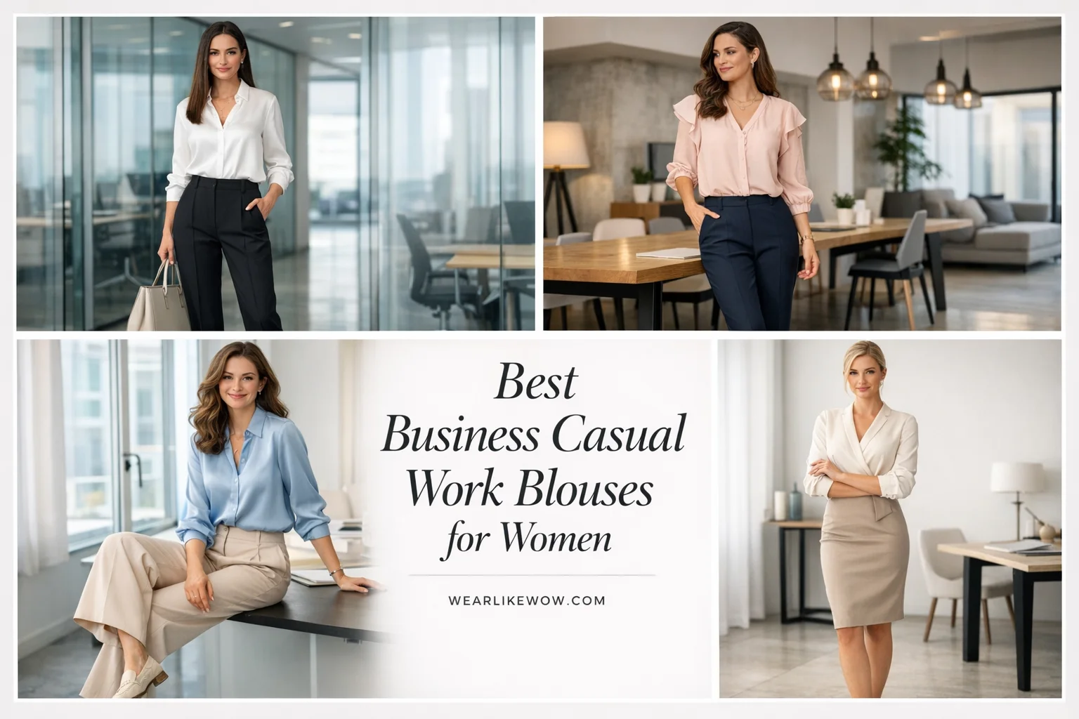 42 Best Business Casual Work Blouses: How to Style Business Blouse