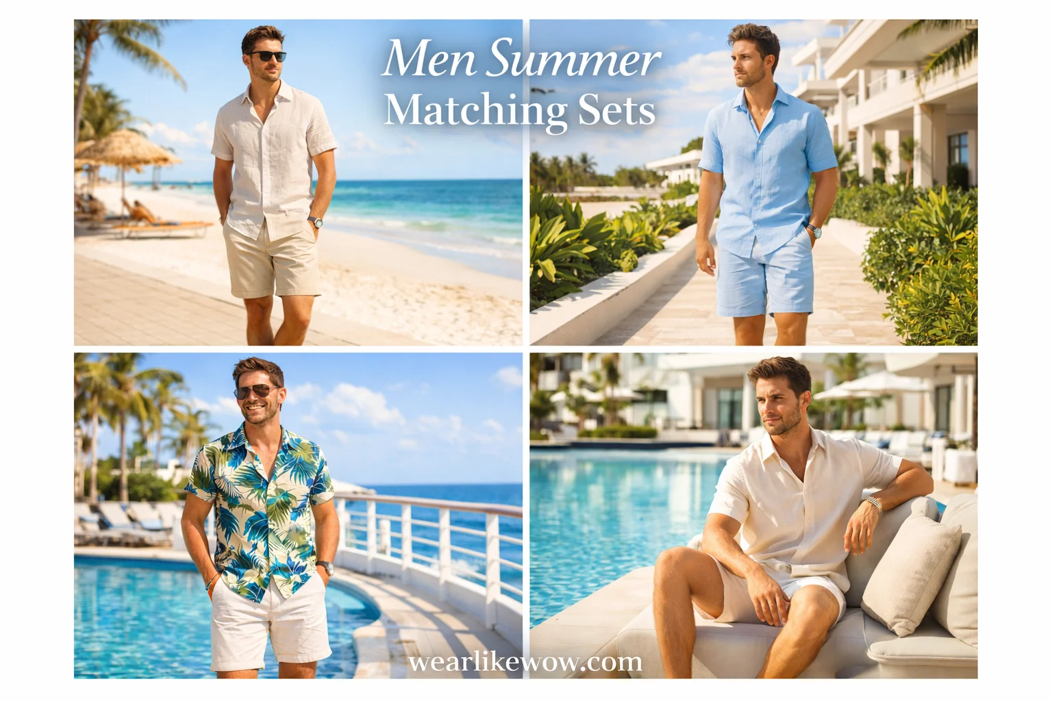 What Are the Best Men Summer Matching Sets? 45 Amazing Mens Summer Fashion Trend 2026