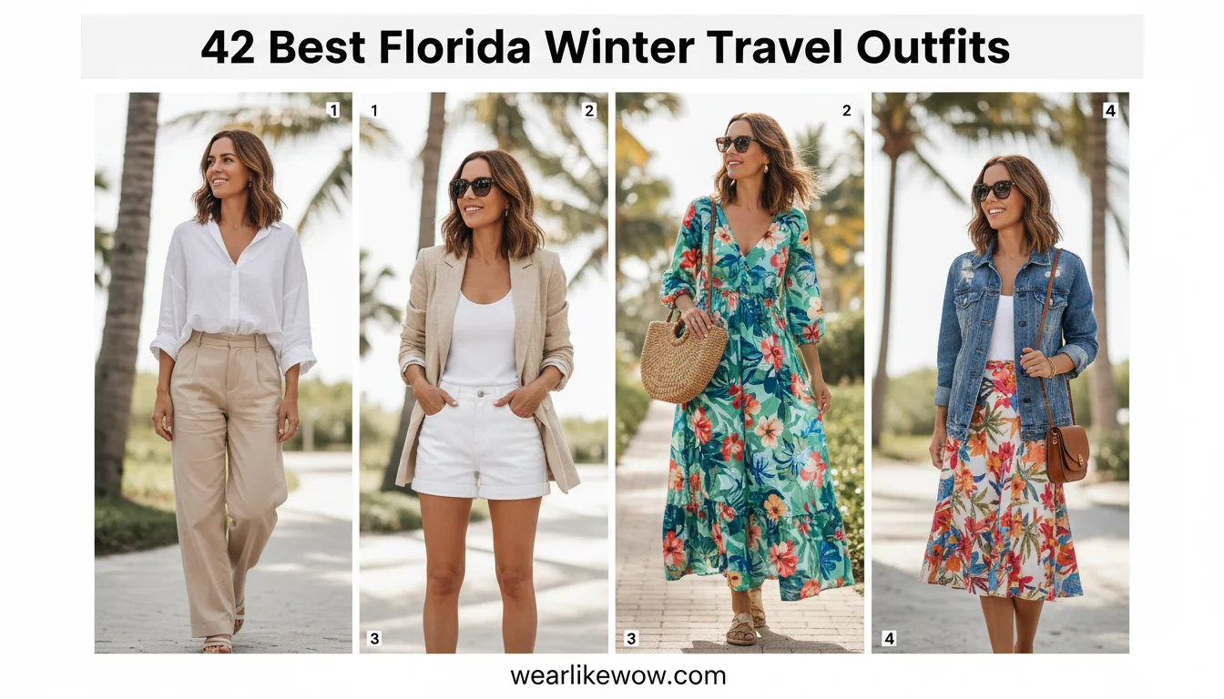 What to Wear in Florida for Women in Winter 2025: 42 Best Florida Winter Travel Outfit 1 download 2