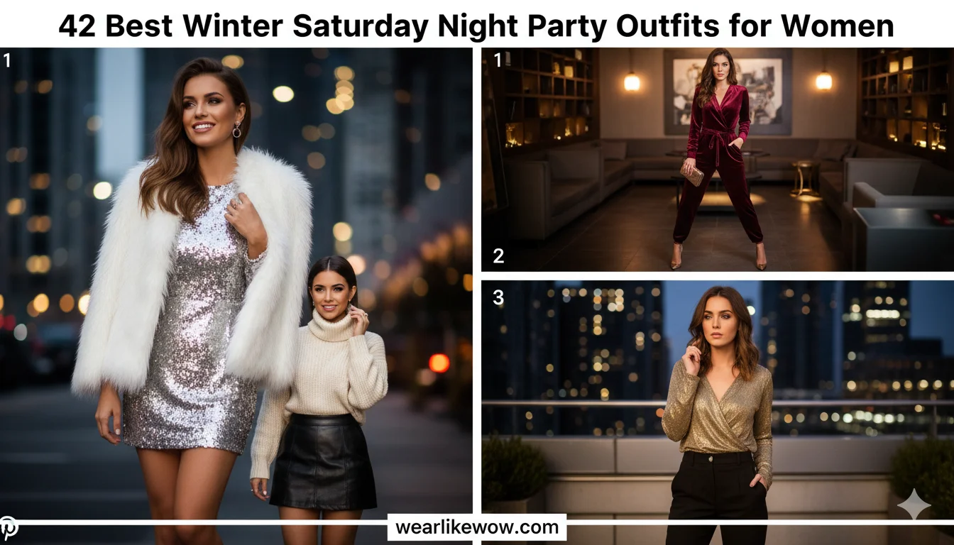 What to Wear for a Saturday Night Party: 42 Best Winter Saturday Night Party Outfits for Women