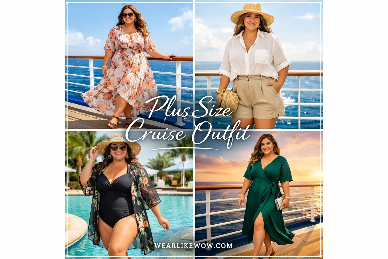 How to Style Plus Size Cruise Outfit for Women: 42 Cruise Fashion Trend 2026