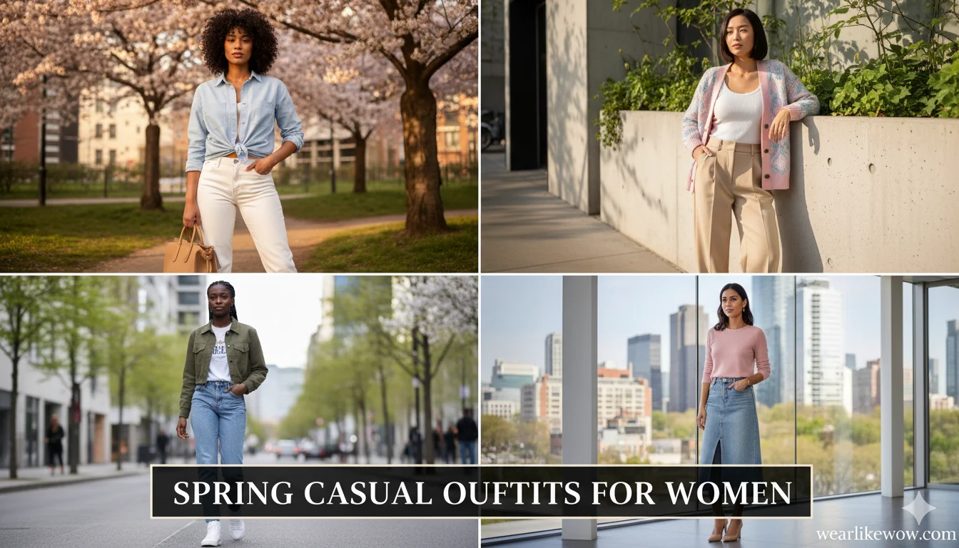How to Style 42 Different Spring Casual Outfits for Women in 2026
