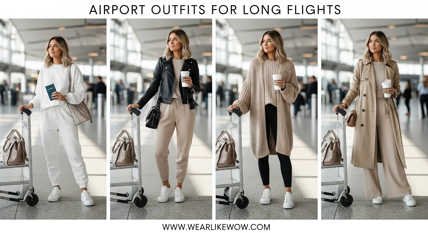Long Flight? No Problem! 21 Best Long Travel Airport Outfit Ideas for Women
