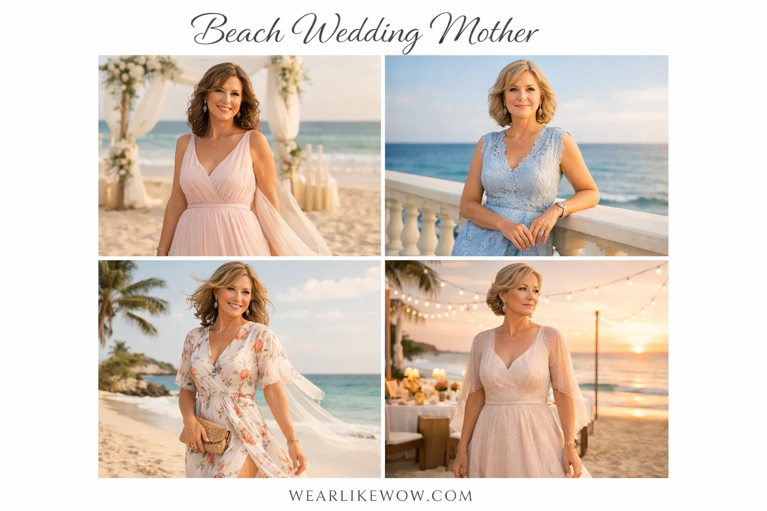 What to Wear in Beach Wedding Outfits for the Mother of the Bride: 41 Best Wedding Dress