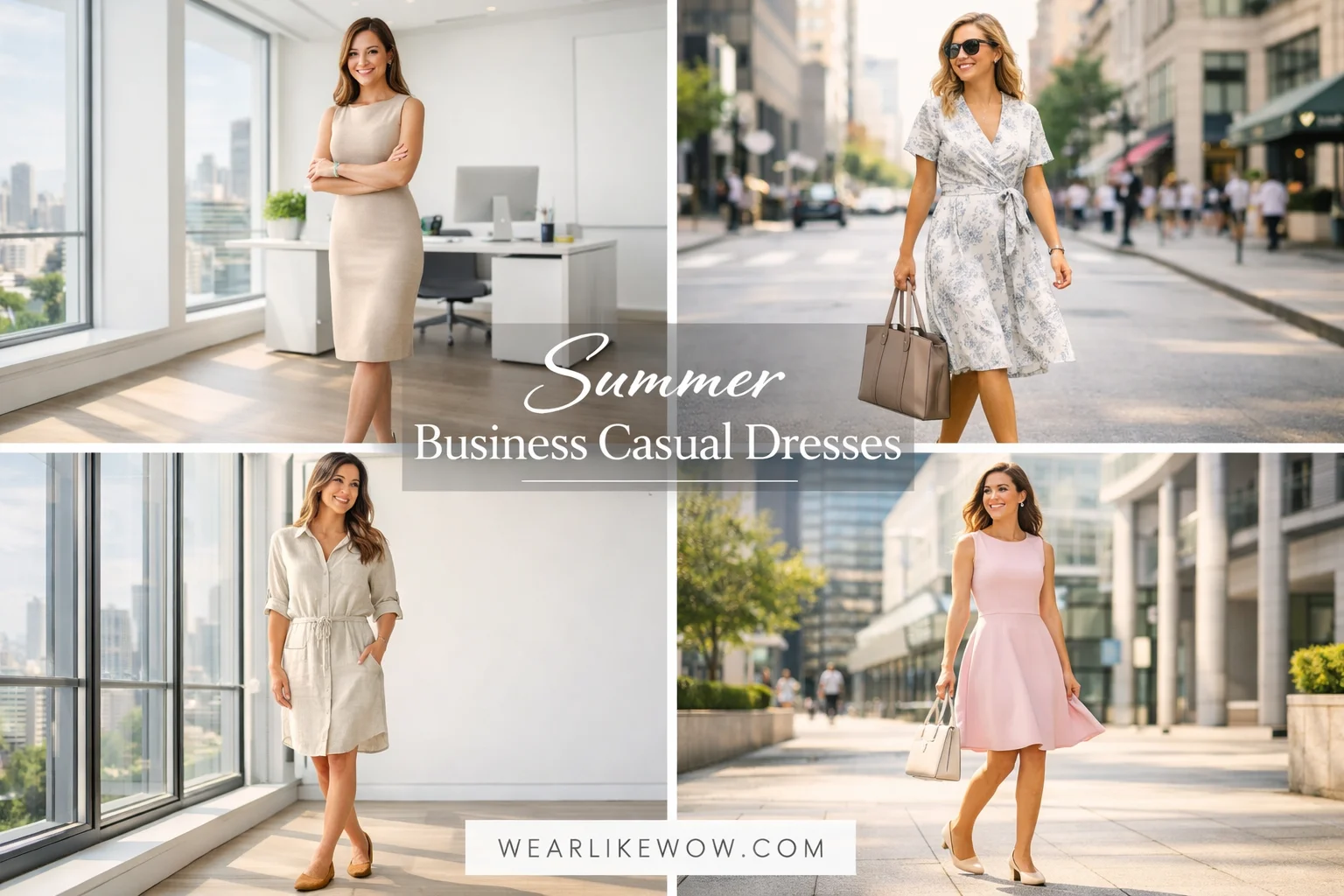 42 Chic and Comfortable Summer Business Casual Dresses for Women in 2026