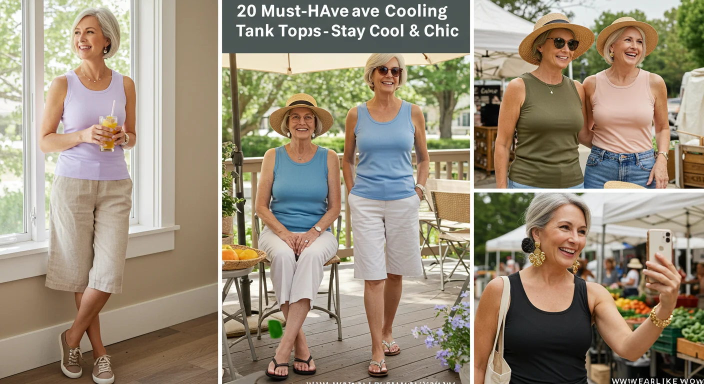 Stay Cool & Chic: 20 Cooling Tank Tops Every Mature Woman Should Own