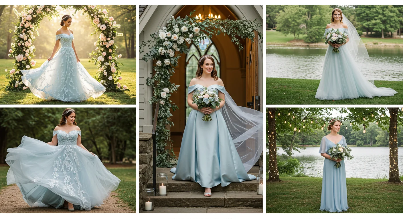 Need Inspiration for Light Blue Wedding Dresses? Here Are 21 Gorgeous Options