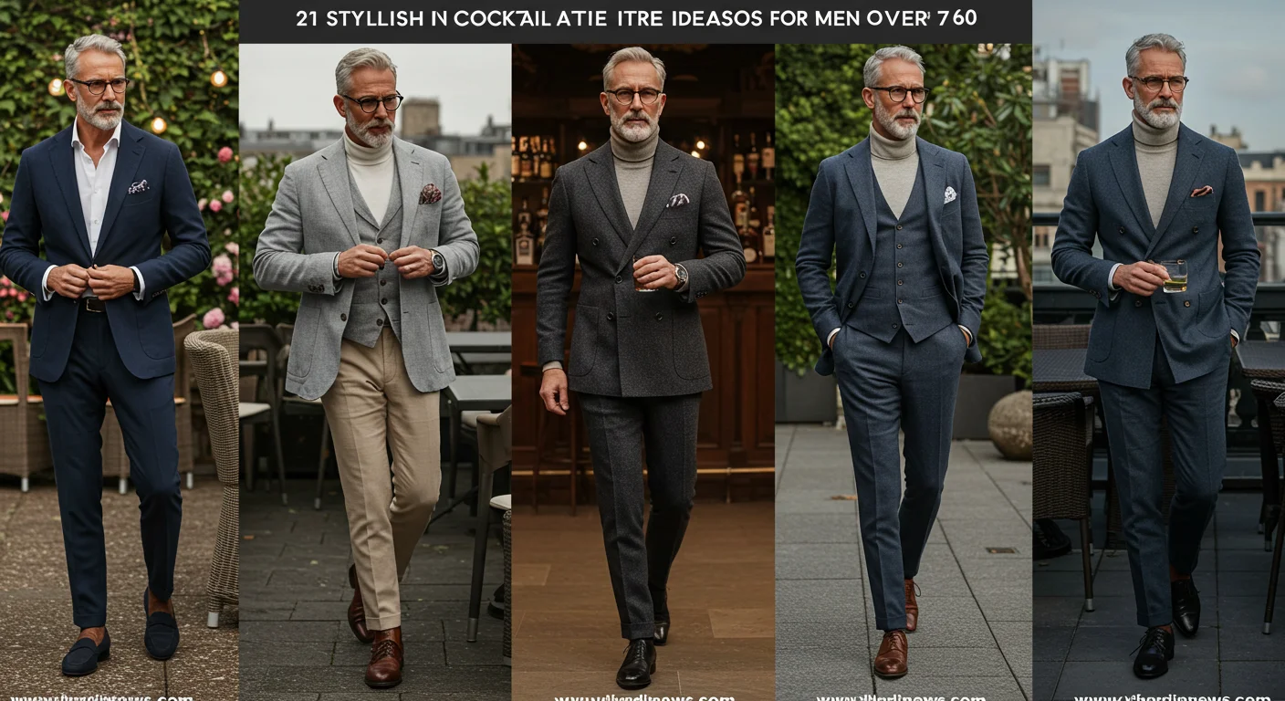 21 Pinterest Trendy Stylish Cocktail Attire Ideas for Men Over 60 to Look Dapper