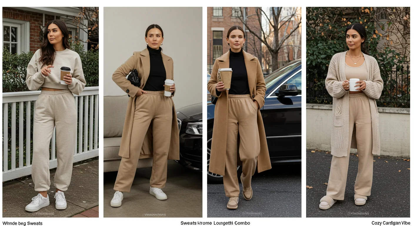 Wide leg sweatpants outfit: 21 Comfy-Cute Looks You’ll Want to Live In