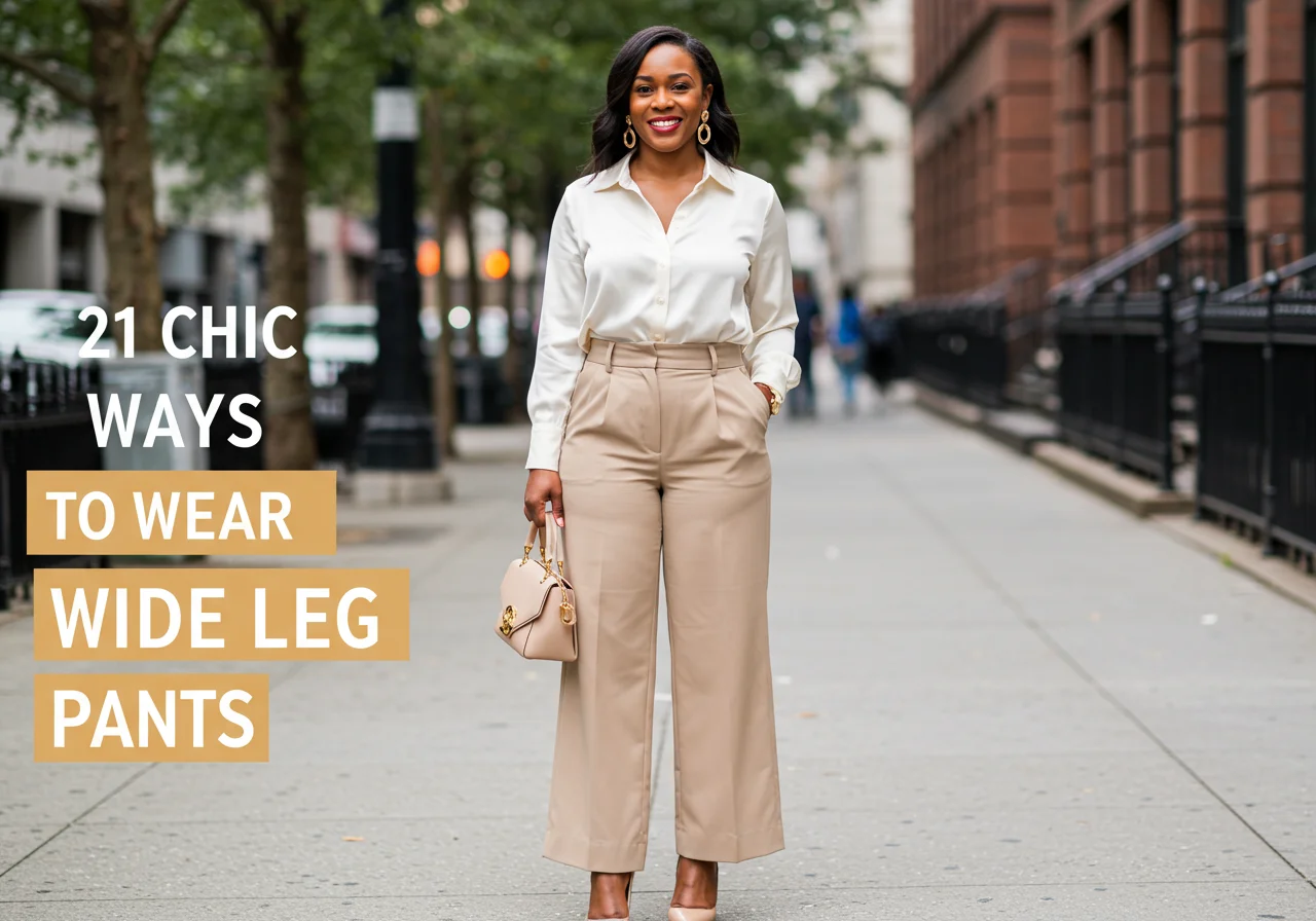 Wide Leg Pants Outfit: 21 Chic Ways to Wear Them Without Looking Frumpy