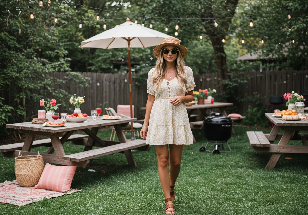 Backyard BBQ Outfit for Women: 21 Best & Comfy Looks You’ll Wear All Summer
