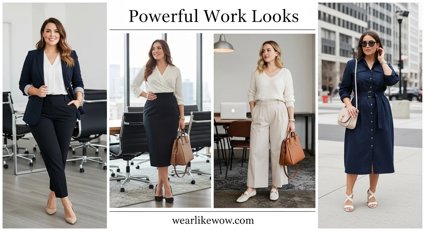 How to Style Plus Size Business Casual Outfit: 25 Powerful & Polished Work Outfits