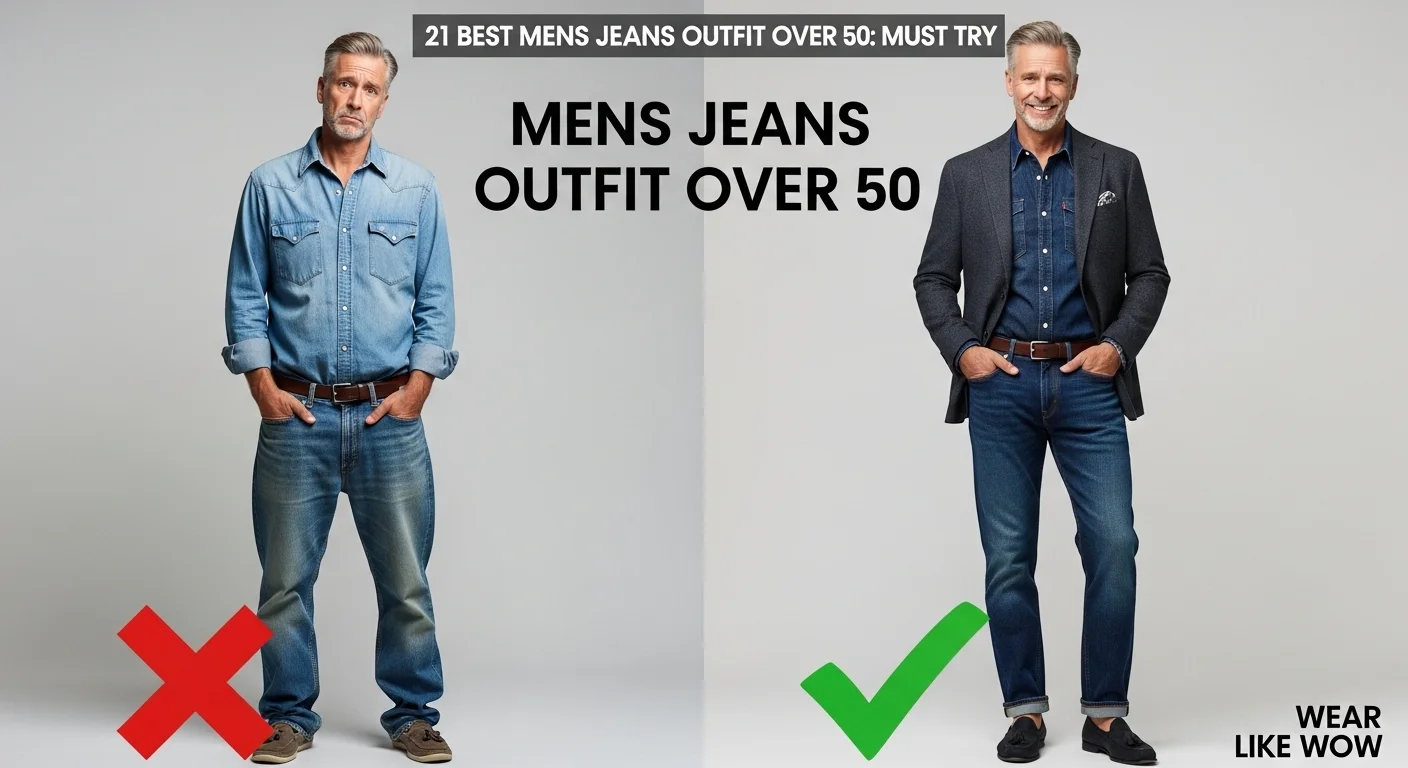 Mens Jeans Outfit for Over 50: 21 Stylish & Effortless Looks to Stay Sharp