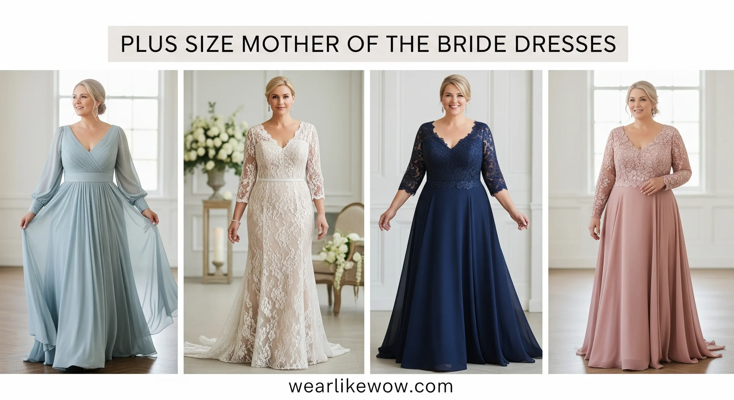 How to Style Plus Size Mother of the Bride Dresses: 21 Stunning Wedding Dress for Daughter Wedding