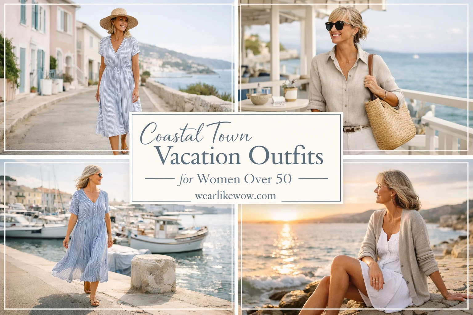 Coastal town vacations Outfit for over 50: 21 Effortless Must-See Styles