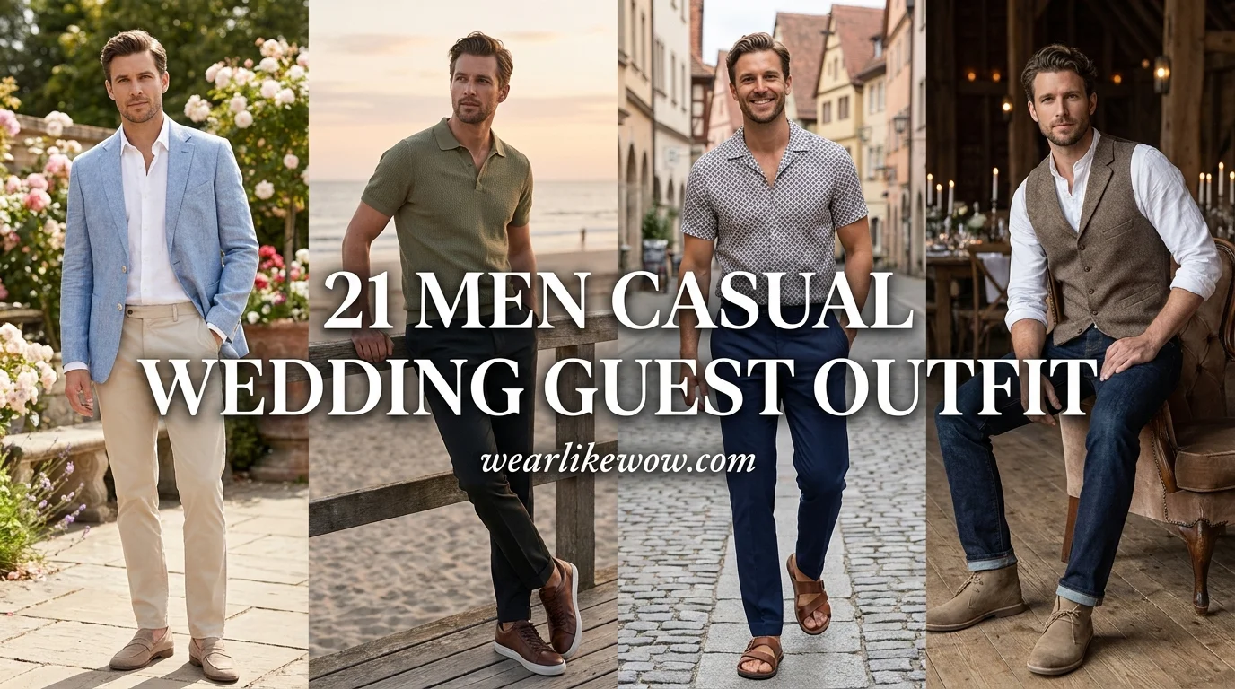Men casual wedding guest outfits 202604291425