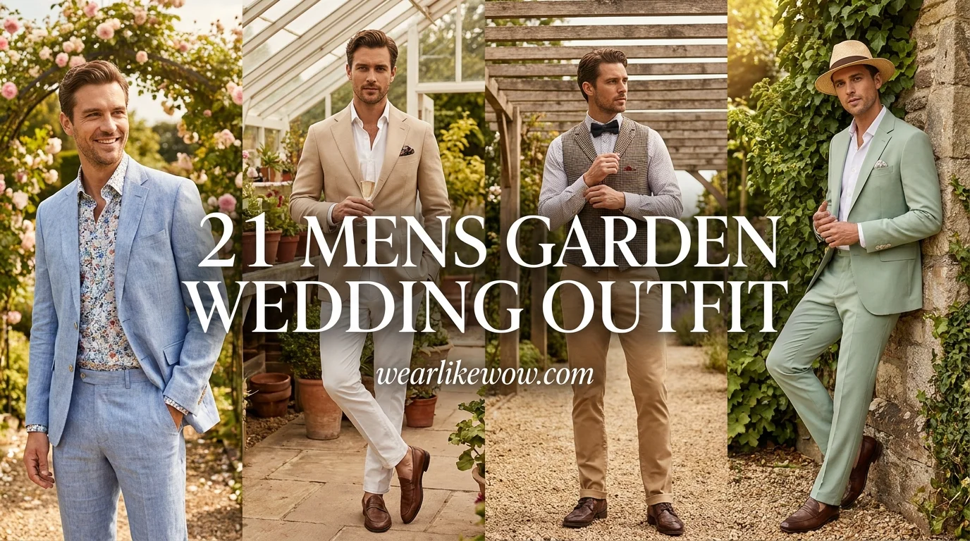 Men wearing garden wedding outfits 202604291425