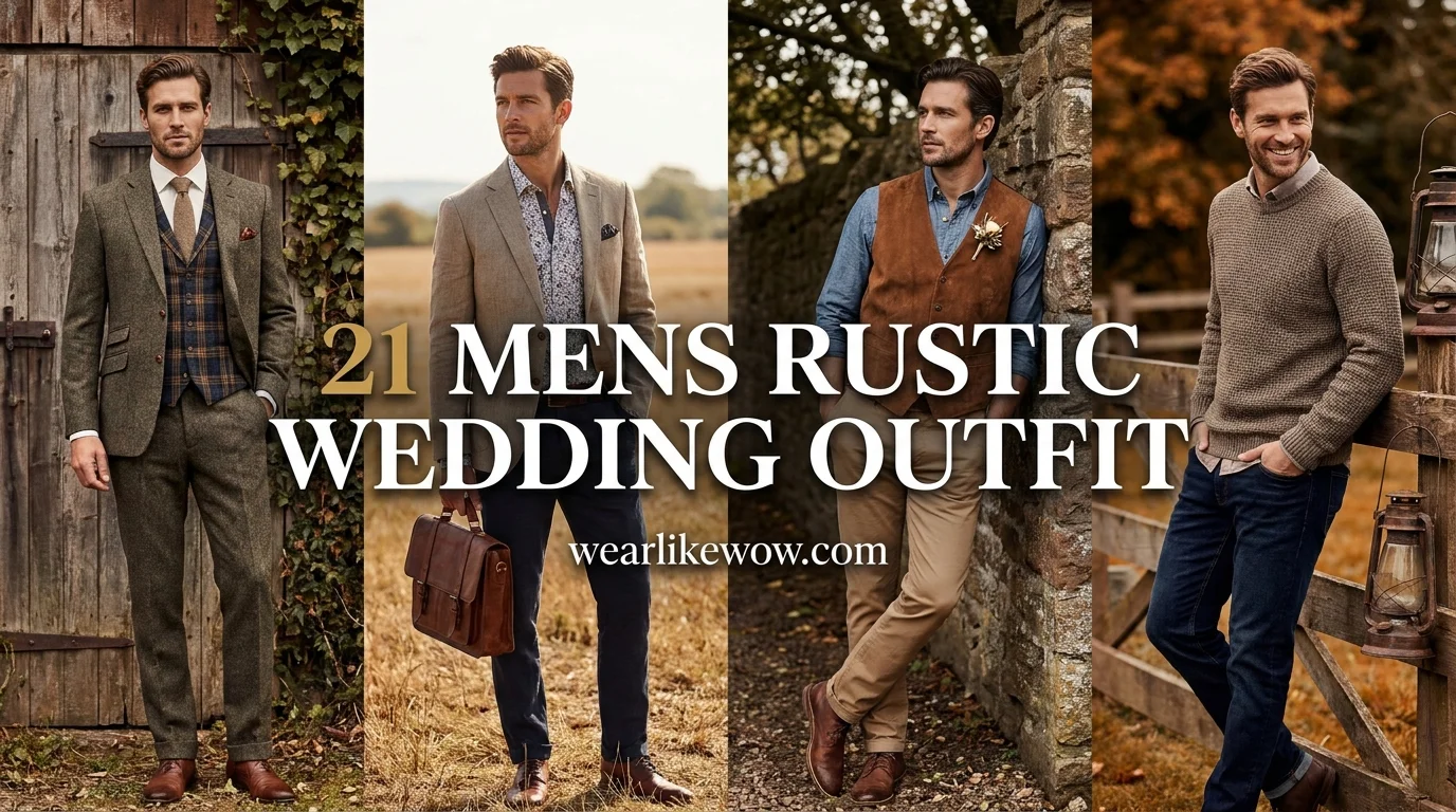 Mens Rustic Wedding Outfit: 21 Rugged & Stylish Guest Looks That Feel Authentic