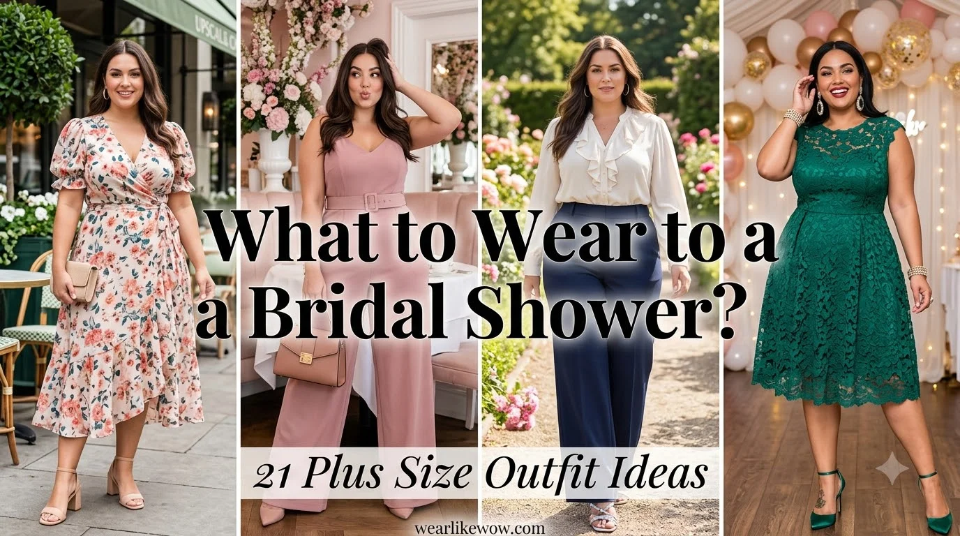 What to Wear to a Bridal Shower? 21 Elegant Plus Size Bridal Shower Guest Outfits