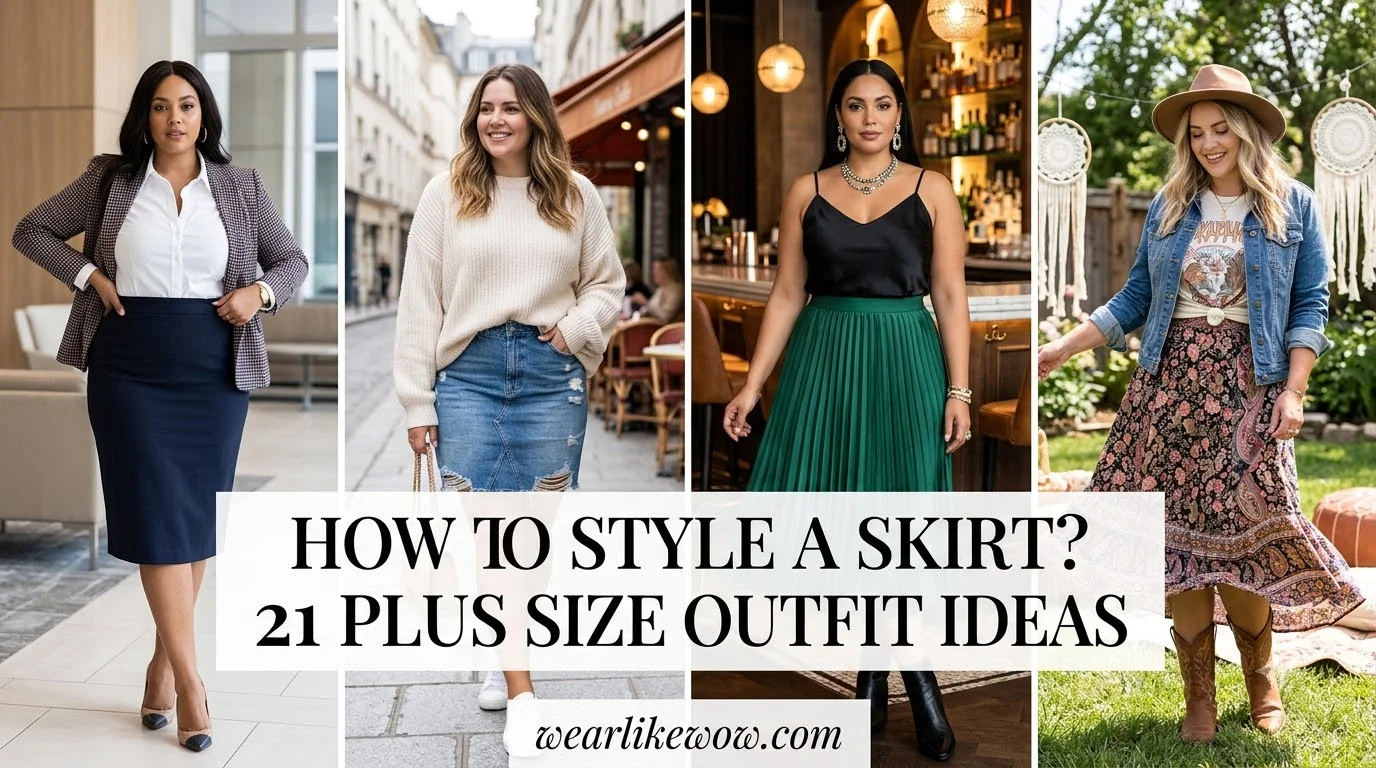 21 Flattering Plus Size Skirt Outfits for Every Occasion: Skirt Fashion Trend 2026